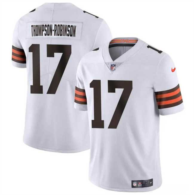 Men & Women & Youth Cleveland Browns #17 Dorian Thompson-Robinson White Vapor Untouchable Limited Jersey